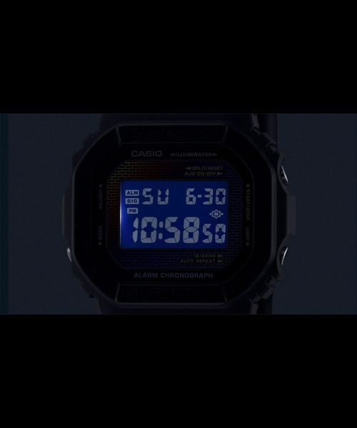 G-SHOCK 「G-SHOCK」 デジタル腕時計 FREE ブラック×シルバー メンズ