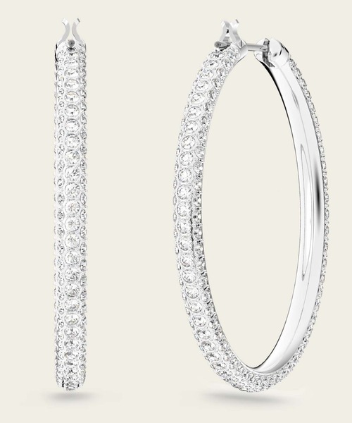 SWAROVSKI ピアス 「公式」「スワロフスキー」Dextera フープ