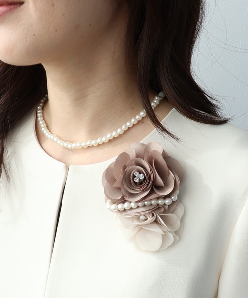 Three Four Time（スリーフォータイム） ブローチ バイカラーパール