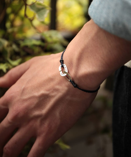 amp japan ブレスレット Braid Waxed Cord Bracelet -Puzzle