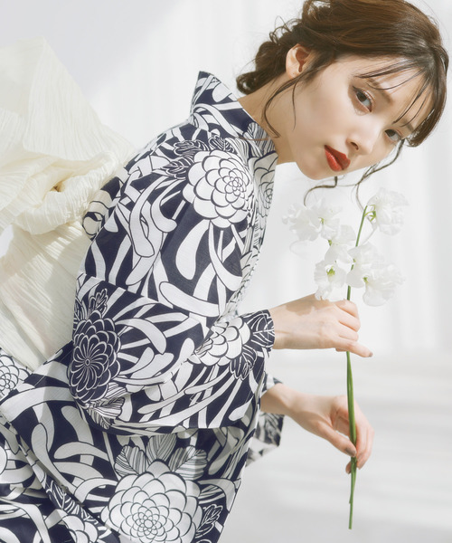 Dita（ディータ） ゆかた 浴衣 1人で着られる浴衣5点セット 和歌山染工