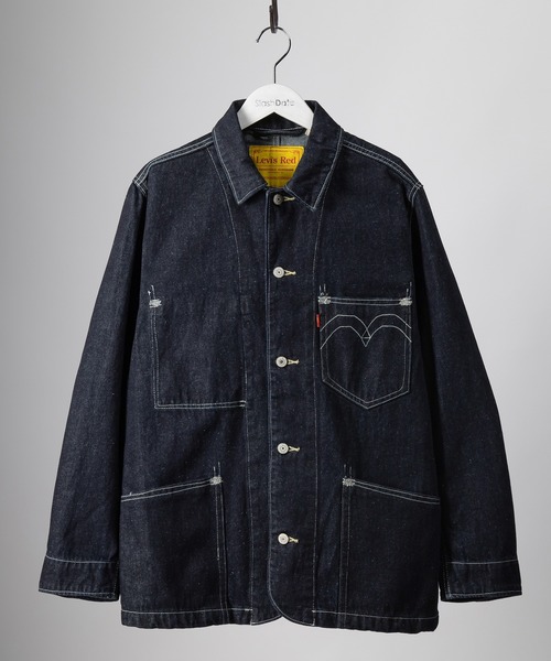 LEVI'S RED(リーバイスレッド) 02AW 袖レザーデニムジャケット