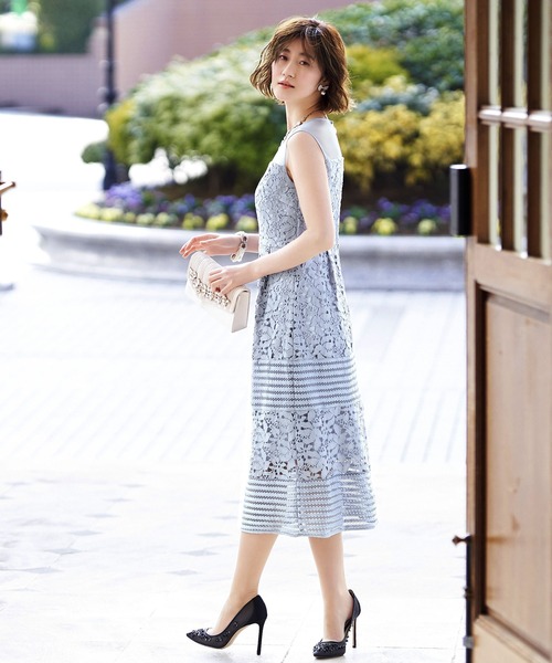 RUIRUE BOUTIQUE レースワンピース M パーティー ドレス タグ付 RUIRUE BOUTIQUE レースワンピース M パーティー ドレス タグ付