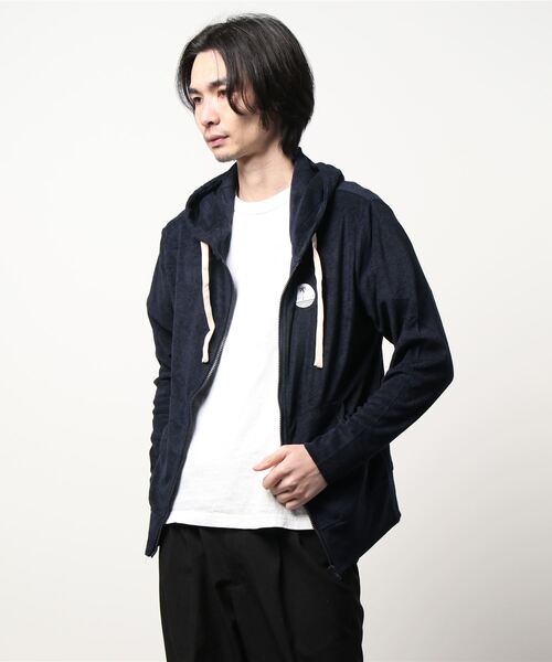 B.I.D. パーカー 「RDS」フードロゴ パイルジップパーカー