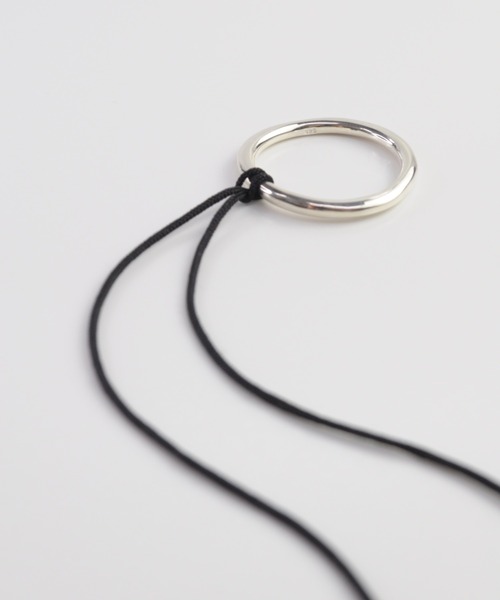 anq.（アンク） ネックレス 「anq.」SV925・ラウンドシルクコード