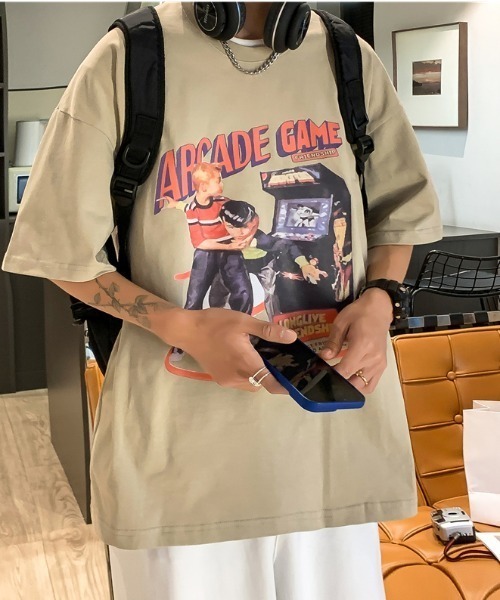MGV tシャツ 'ビッグシルエット'アーケードTシャツ メンズ