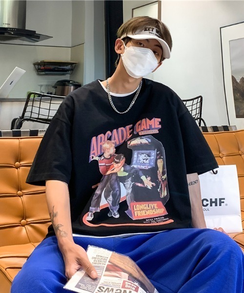 MGV tシャツ 'ビッグシルエット'アーケードTシャツ メンズ
