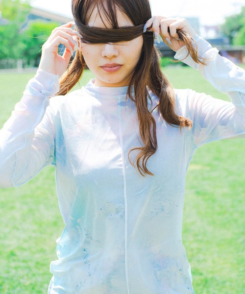 PUBLUX tシャツ 「AsahiNa×BADBOY/アサヒナ×バッドボーイ」see through 