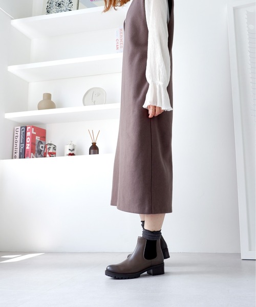 MODE KAORI（モードカオリ） ブーツ トラックソールショートチェルシー