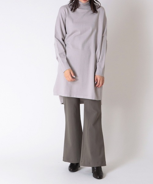 ニット セーター Sugar Rose / high neck back gather pull(ハイネックバックギャザープルオーバー) レディース DRESSLAVE ニット セーター Sugar Rose / high neck back gather