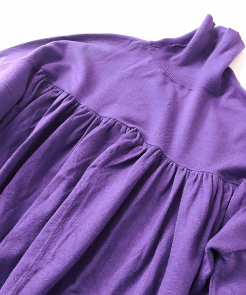 ニット セーター Sugar Rose / high neck back gather pull(ハイネックバックギャザープルオーバー) レディース DRESSLAVE ニット セーター Sugar Rose / high neck back gather