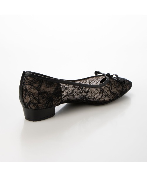 Riz raffinee バレエシューズ パンプス リボン付きレース