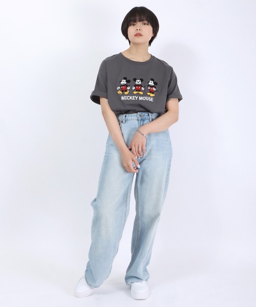 ◆◇◆◇ 【MICKEY.INC】 海外版ビンテージくまのプーさん キャラ刺繍 ディズニーTシャツ Disney（ディズニー） tシャツ ミッキーマウス・くまのプーさん
