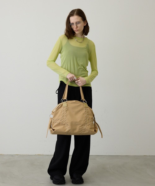 SEN TOKYO スラックス パンツ 「ロングセラー」ハイウエスト リボン