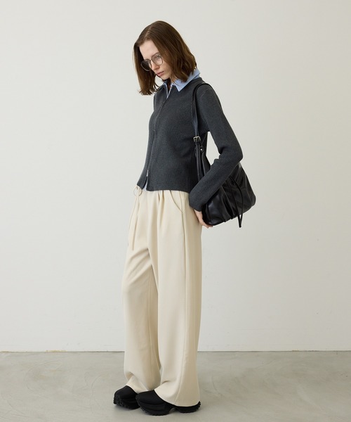 SEN TOKYO ワイドパンツ スラックス パンツ レディース : ZOZOTOWN