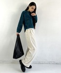 ワイドパンツ スラックス パンツ 「ロングセラ...の詳細画像5