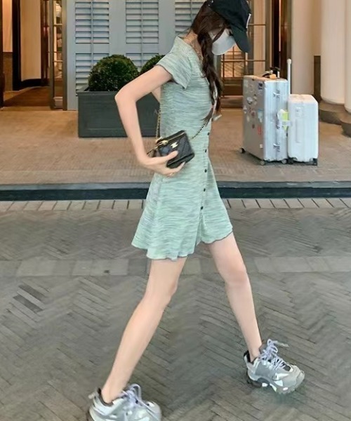 Sibra ワンピース ストレッチストライプワンピース : ZOZOTOWN