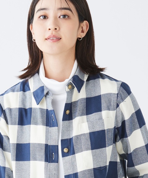 ブラウス シャツ ソフトブラッシュ・フランネル・シャツ ジャパン・フィット レディース L.L.Bean ブラウス シャツ ソフトブラッシュ・フランネル