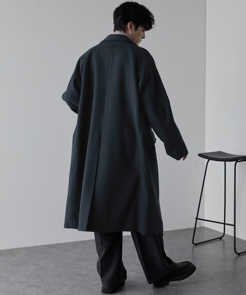 完売品【ウール100%／オーバーサイズ】エポカ／ラグランスリーブチェスターコート オーダーコートのNEW MODEL ラグランスリーブコート登場！