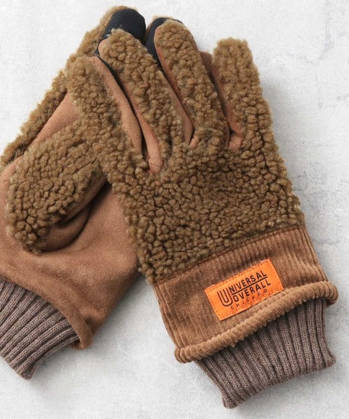 LACOSTE（ラコステ） 手袋 モノグラムキルティングレザーコンビ