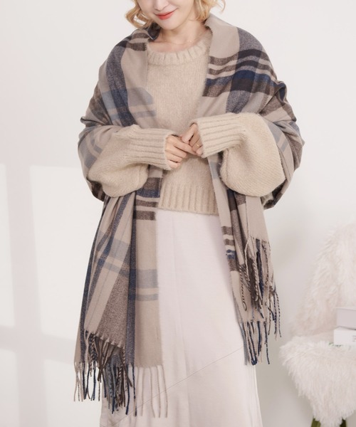 ストール マフラー チェックショール レディース : ZOZOTOWN Yahoo!店