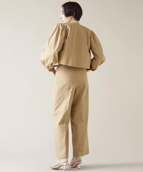 週末限定で値下げ【新品】martinique ノーカラージャケット ベージュ martinique（マルティニーク） ジャケット ノーカラージャケット チノ