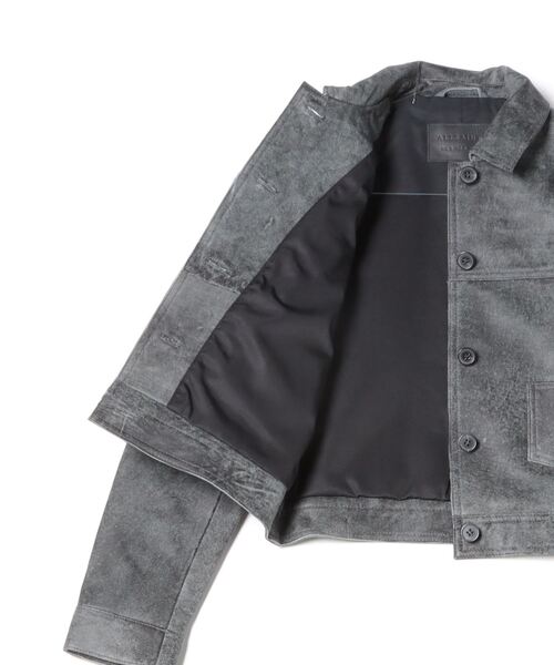 コート　レザー　スウェード ALLSAINTS コート アウター REMY SUEDE TRUCKER JACKET