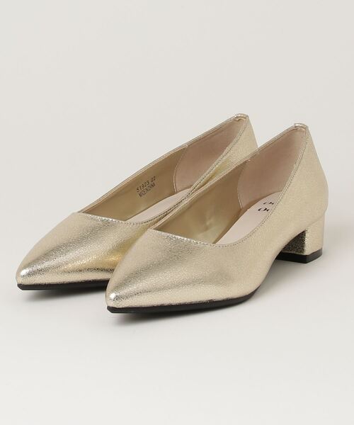 ODETTE E ODILE」 パンプス 24cm ゴールド レディース : 84891277 
