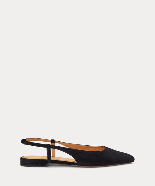 Ralph Lauren ラルフローレン スエード スリングバック フラット POLO RALPH LAUREN シューズ スエード スリングバック フラット