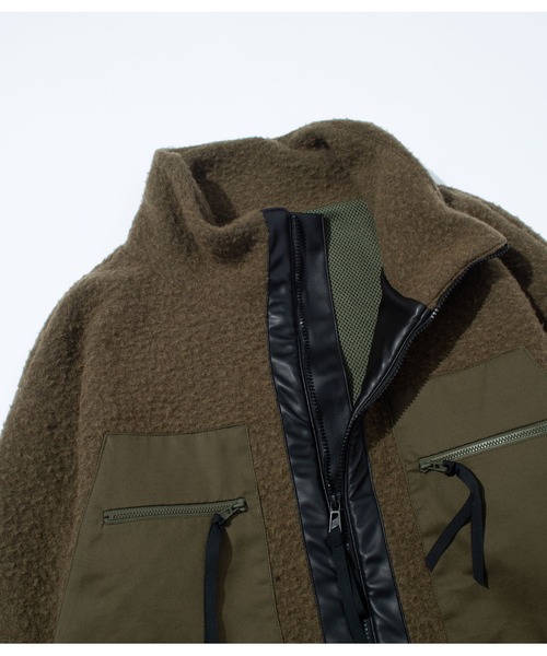 ブルゾン アウター F/CE. NAPPING WOOL STAND JACKET / エフシーイー ナッピングウール スタンドジャケットの画像
