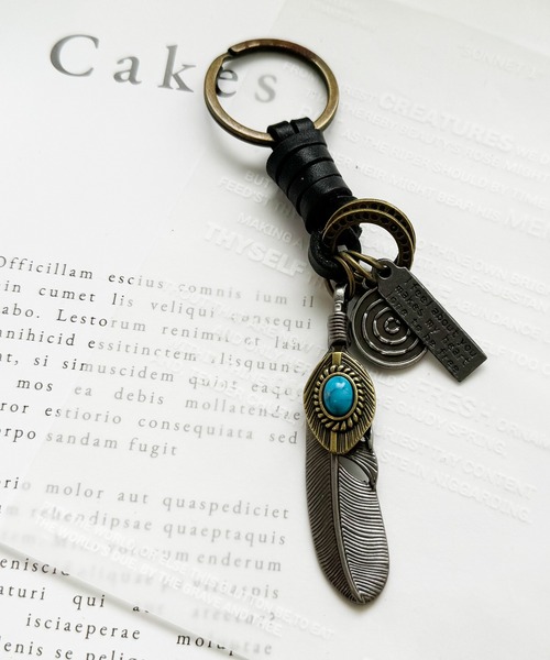 ターコイズ　キーホルダー lupo_turquoise-keyring-01