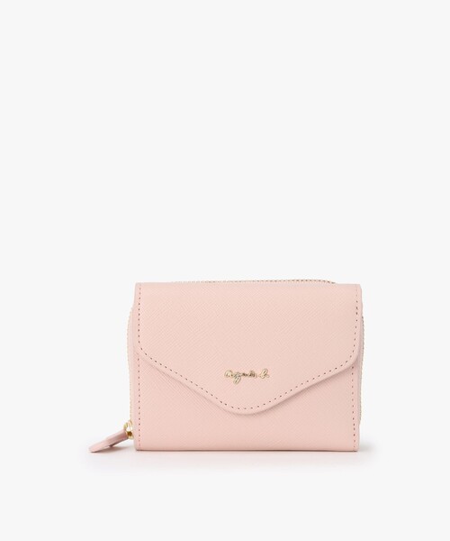agnes b.（アニエスベー） 財布 レザー 三つ折りウォレット ”ava