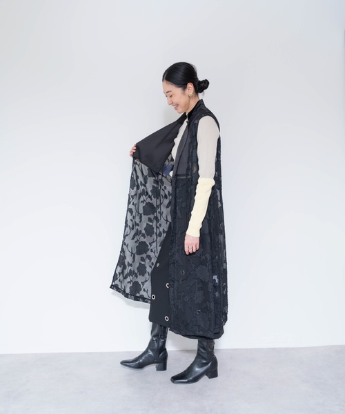 ベスト ジレ 「ZOZO限定商品」フラワージャガードテーラージレ レディース DOLLUPOOPS ベスト ジレ 「ZOZO限定商品」フラワージャガード