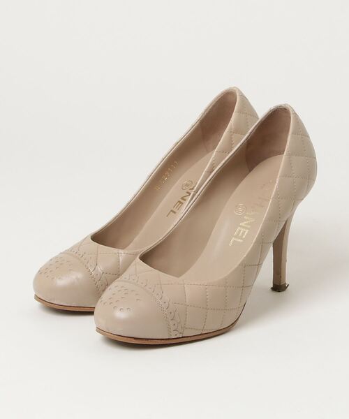 CHANEL」 パンプス 35 ベージュ レディース : 85305277 : ZOZOTOWN 