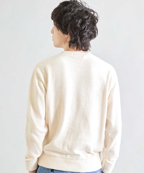 STONE  ホワイトニットセーター STONE ISLAND（ストーンアイランド）の「STONE ISLAND ホワイト