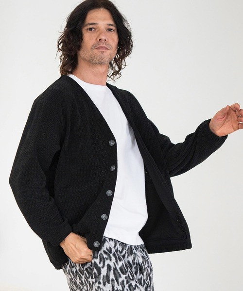 CAMBIO（カンビオ） カーディガン mcg3513- ベロアワッフルV