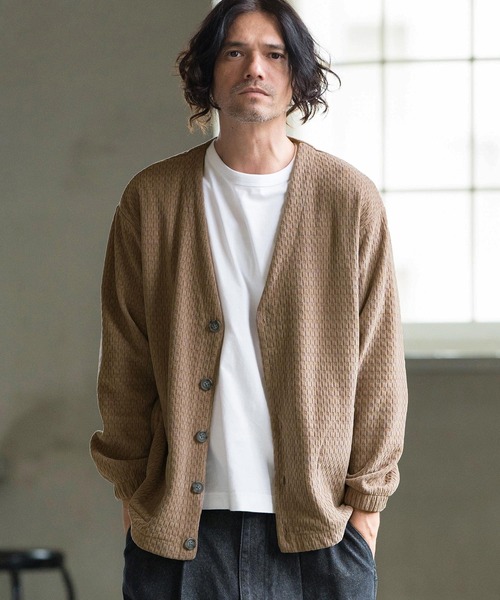 CAMBIO（カンビオ） カーディガン mcg3513- ベロアワッフルV