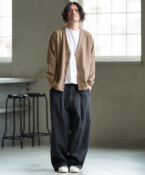 CAMBIO（カンビオ） カーディガン mcg3513- ベロアワッフルV