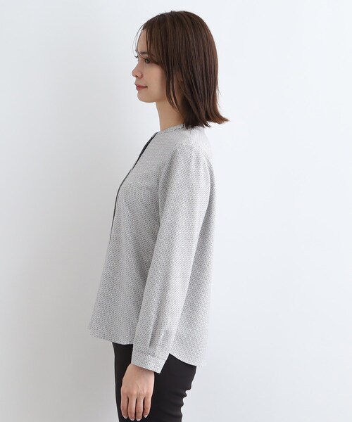 INDIVI（インディヴィ） ブラウス シャツ 「洗える／UVケア」ジオ