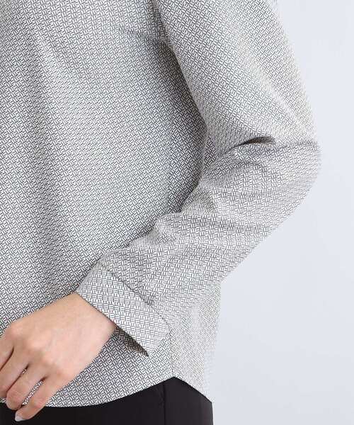 INDIVI（インディヴィ） ブラウス シャツ 「洗える／UVケア」ジオ