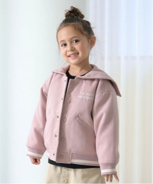 ブルゾン アウター セーラカラースタジャン キッズ 子供服 女の子