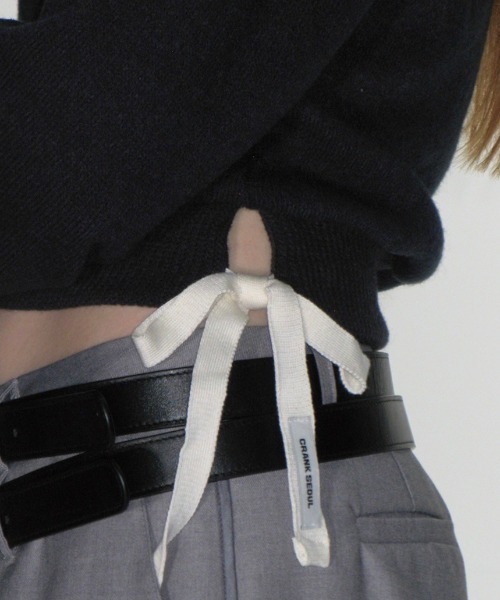 売れ筋商品 CRANK/クランク ZIP コルセットニット トップス