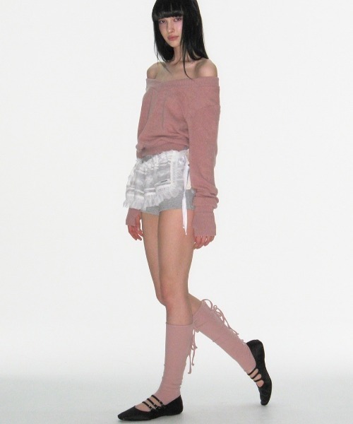 CRANK ニット CRANK（JACKALL） ニット セーター 「CRANK」ANGORA LINE FLOWER