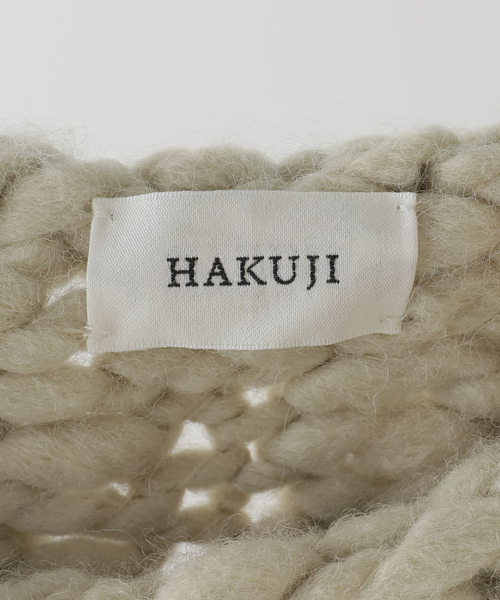 【新品未使用タグ付き】HAKUJI ハクジ ローゲージステッチニット エミリーウィーク EMILY WEEK 【HAKUJI/ハクジ】Hand－knitted LS