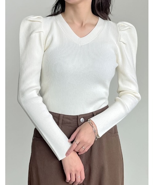 セオリー 2024年製 Wooster Crepe Knit Vneck/Vネックリブニット レディース S ホワイト【新品未使用品】【新入荷】♪ Theory(セオリー) WOOSTER CREPE KNIT POINTELLE PO WHITE - YAMAROKU