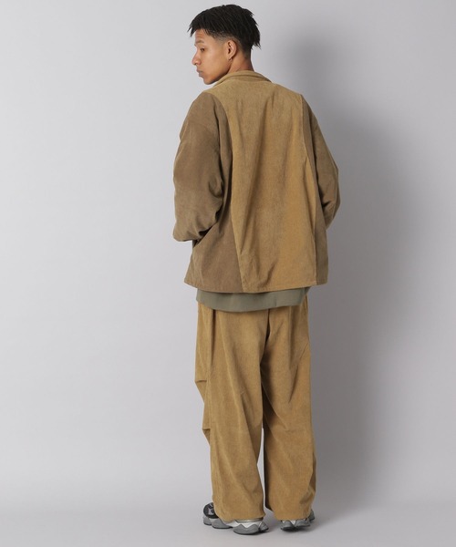 カーキ コーデュロイ ブルゾン 送料無料】コットンコーデュロイブルゾン【カーキ】 ジャケット