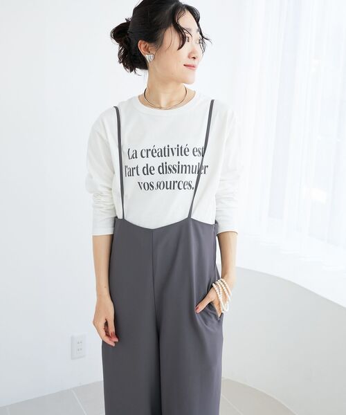 le. coeur bland バックリボンワイドキャミサロペット　新品・未使用 バックリボンワイドキャミサロペット/le.coeur blanc(ルクール