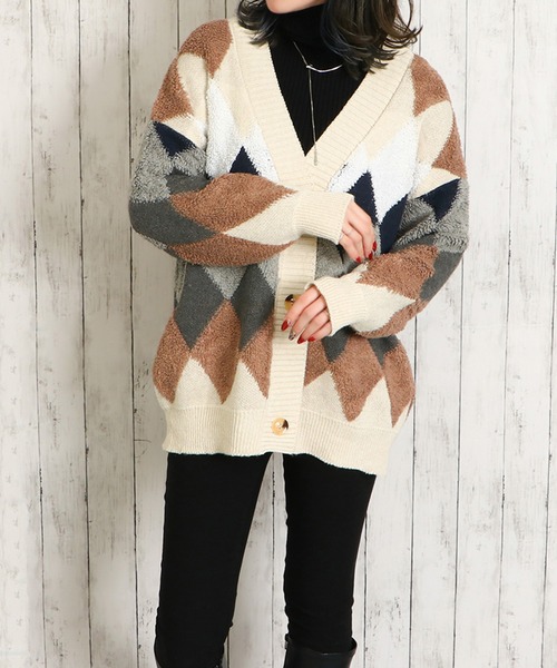 ワンフォークロージング 1111clothing ニットカーディガン