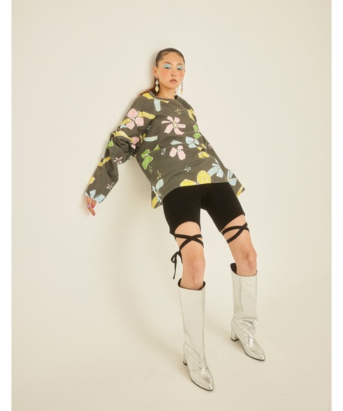 Little sunny bite tシャツ little x natalie krim long tee