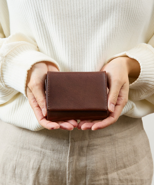 A_W ミニ 財布 アウ / TRIFOLD PURSE フルグレインカーフレザー